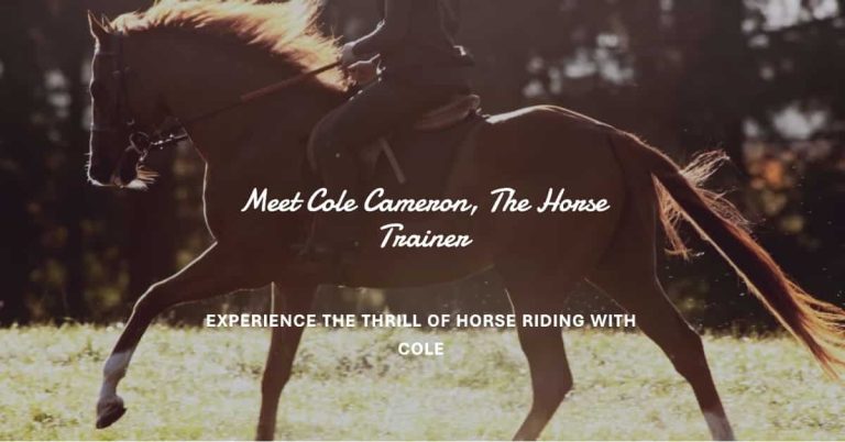 How Old is Cole Cameron Horse Trainer