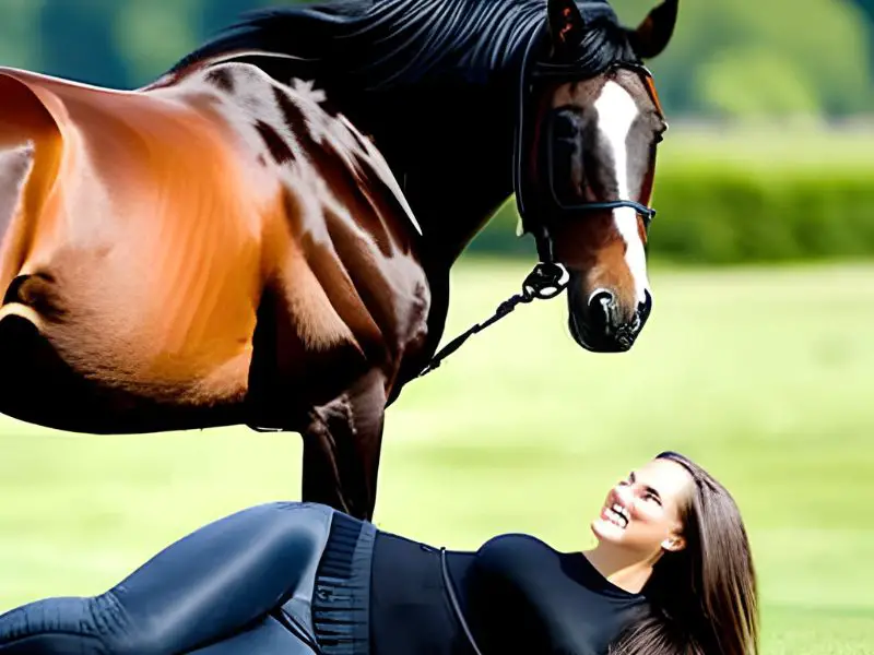 Do Horses Lay on Their Side HORSERAY