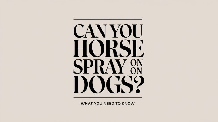 Can You Use Horse Fly Spray on Dogs